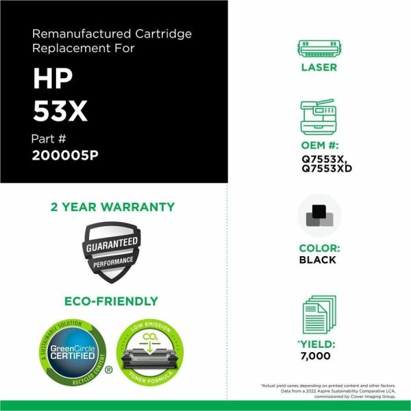 Clover Imaging Remanufactured High Yield Toner Cartridge for HP 53X (Q7553X) - Image 3