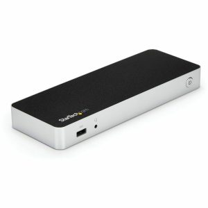 StarTech.com Dual Monitor USB C Docking Station w/ 60W Power Delivery - USB 3.1 Gen 1 Type C to HDMI or DVI - 5x USB - Windows Laptop Dock