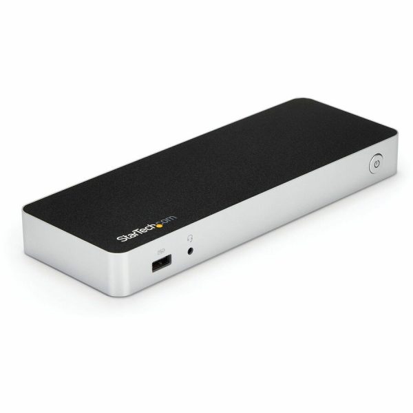 StarTech.com Dual Monitor USB C Docking Station w/ 60W Power Delivery - USB 3.1 Gen 1 Type C to HDMI or DVI - 5x USB - Windows Laptop Dock