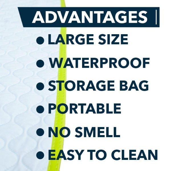 Portable Changing Pad for Home & Travel   Biggest Reusable Waterproof Changing Mat Extra Large Size 25.5”x31.5”   Reinforced Double Seams   Change Diaper On The Go   Unisex Boys & Girls   Storage Bag - Image 6