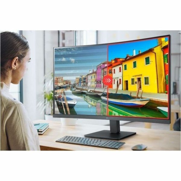LG 32BR50C-B 32" Class Full HD Curved Screen LCD Monitor - 16:9 - Matte Black - Image 8