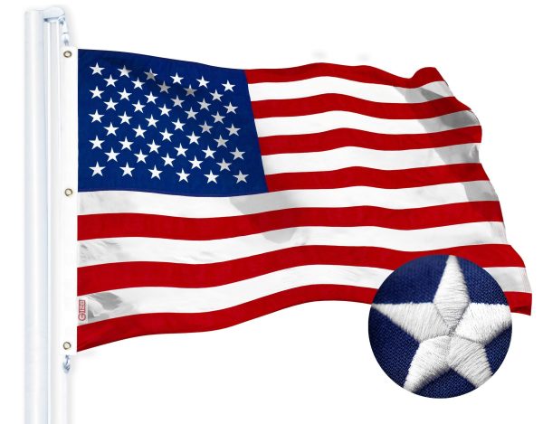 G128 10 PACK: USA American Flag 6x10FT Embroidered Spun Polyester - Image 7