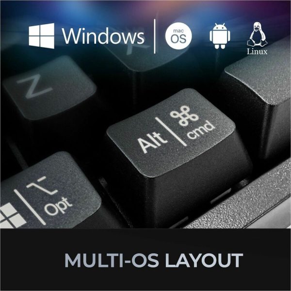 Adesso Multi-OS Mechanical Keyboard With CoPilot AI Hotkey - Image 4