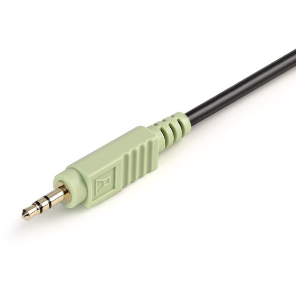 StarTech.com 4-in-1 USB DVI KVM Cable - Keyboard / video / mouse / audio extender - 4 pin USB Type A, mini-phone stereo 3.5 mm , DVI-I - mini-phone stereo 3.5 mm , 4 pin USB Type B, DVI-I - 3 m - Image 5