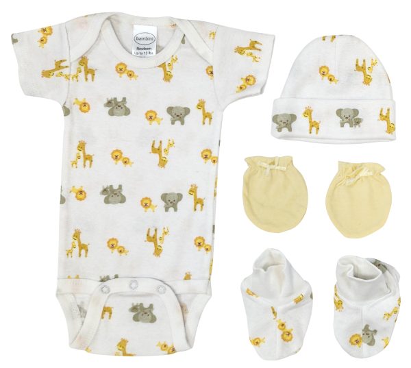 Unisex Newborn Baby 4 Pc  Sets Nc_0690