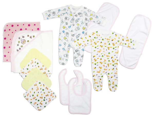 Newborn Baby Girls 12 Pc  Baby Shower Gift Set Ls_0108