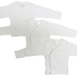 Preemie Long Sleeve Side Snap With Mittens - 3 Pack 071p