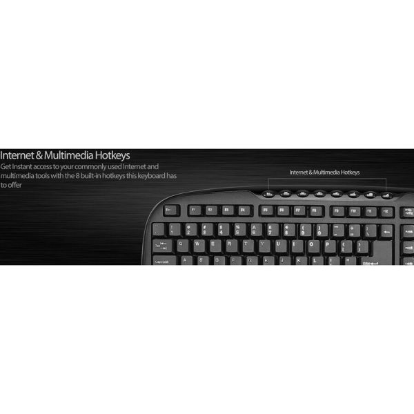 Adesso WKB-1330CB - 2.4 GHz Wireless Desktop Keyboard and Mouse Combo - Image 7