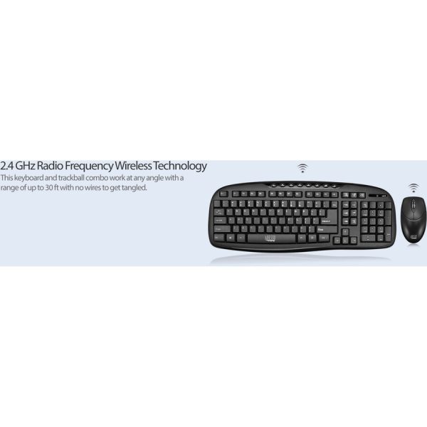 Adesso WKB-1330CB - 2.4 GHz Wireless Desktop Keyboard and Mouse Combo - Image 8