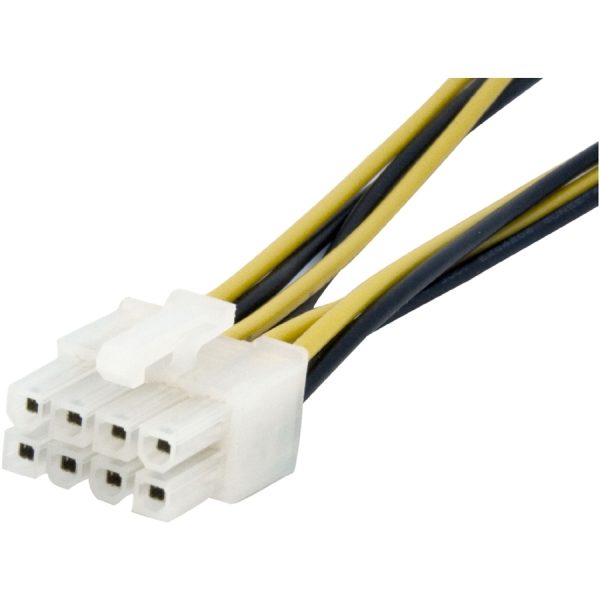 StarTech.com 6in 4 Pin to 8 Pin EPS Power Adapter with LP4 - F/M - Image 4