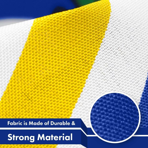 G128 Connecticut CT State Flag | 3x5 Ft | LiteWeave Pro Series Printed 150D Polyester | Indoor/Outdoor, Vibrant Colors, Brass Grommets, Thicker and More Durable Than 100D 75D Polyester - Image 4