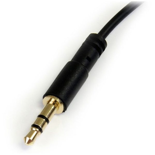 StarTech.com 3 ft Slim 3.5mm to Right Angle Stereo Audio Cable - M/M - Image 3