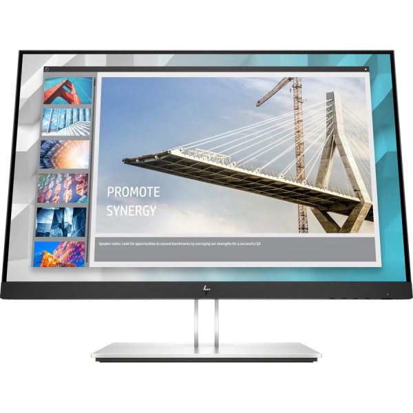 HP E24i G4 24" Class WUXGA LCD Monitor - 16:10 - Black, Silver - Image 2