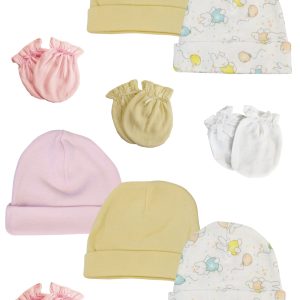 Boys Girls Caps And Mittens (pack Of 12) Nc_0275