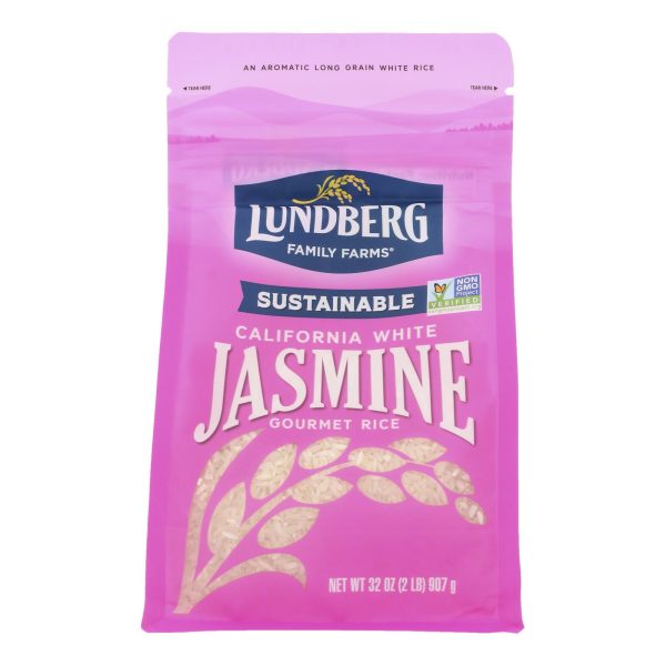 Lundberg Family Farms White Jasmine Rice - Case of 6 - 2 lb. - Image 3