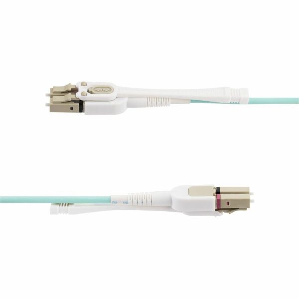 StarTech.com 10m (32.8ft) LC (UPC) OM4 Multimode Fiber Optic Cable, Push Pull Tabs, 50/125, 100G, Low Insertion Loss, Fiber Jumper Cord - Image 3