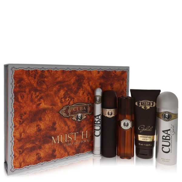 Fragluxe Gift Set -- 3.3 oz Eau De Toilette Spray + 3.3 oz After Shave Spray + 6.7 oz Body Deodorant Spray + 6.7 oz Shower Gel +  1.17 oz EDT Spray for Men