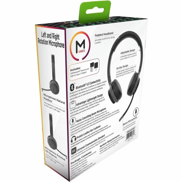 Morpheus 360 Advantage Stereo Wireless UC Headset with Boom Microphone HS6500SBT - Bluetooth Headphones - Image 4