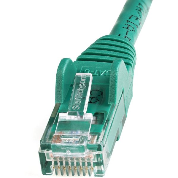 StarTech.com 50ft CAT6 Ethernet Cable - Green Snagless Gigabit - 100W PoE UTP 650MHz Category 6 Patch Cord UL Certified Wiring/TIA - Image 2