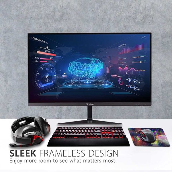 ViewSonic VX2718-P-MHD 27 Inch 1080p 1ms 180Hz Gaming Monitor with FreeSync, Eye Care, HDMI and DisplayPort - Image 3