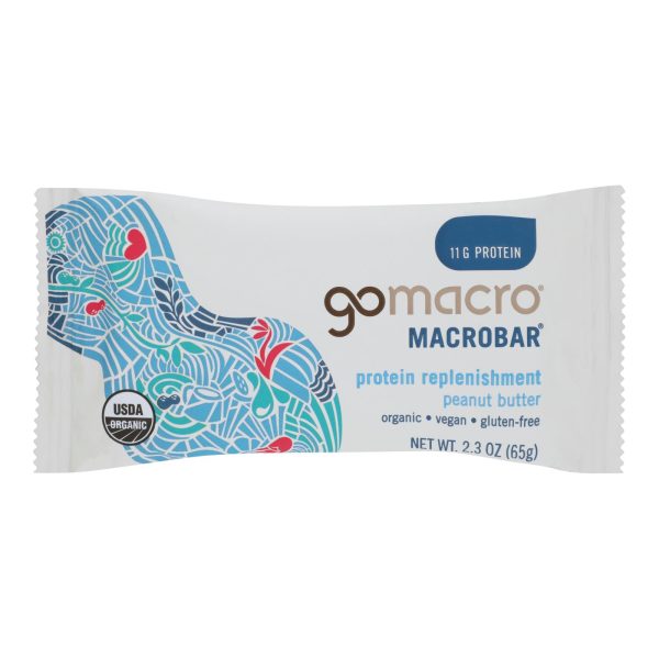 GoMacro Organic Macrobar - Peanut Protein - 2.3 oz Bars - Case of 12 - Image 2