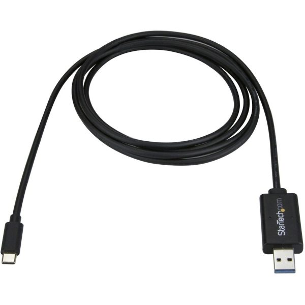 StarTech.com USB C to USB 3.0 Data Transfer Cable - Mac / Windows - Windows Easy Transfer Cable - Mac Data Transfer - 2m (6ft) - Image 3
