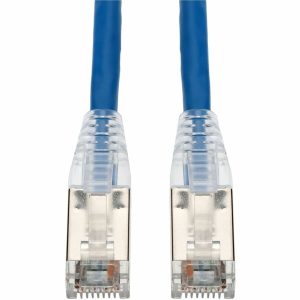 AddOn 25ft Blue CAT 6 Shielded PVC Ethernet Cable Snagless Easy Clear Boot TAA RJ-45 M/M