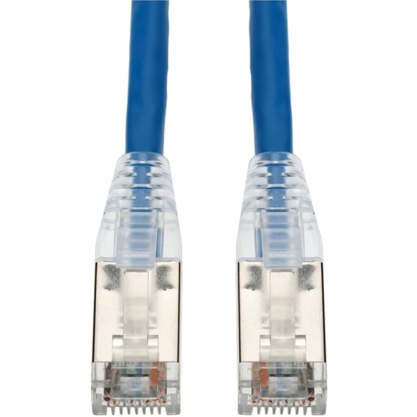AddOn 25ft Blue CAT 6 Shielded PVC Ethernet Cable Snagless Easy Clear Boot TAA RJ-45 M/M