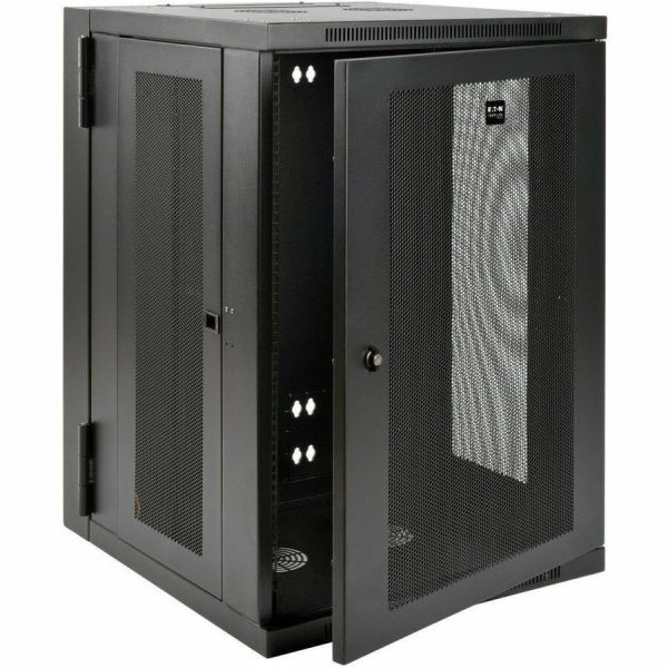 Eaton Tripp Lite Series SmartRack 18U UPS-Depth Wall-Mount Half-Height Rack Enclosure, Hinged Back - Image 3