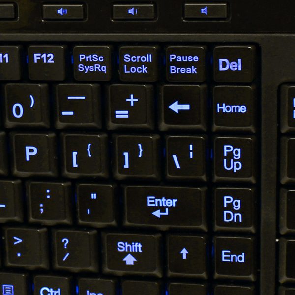 Adesso 3-Color Illuminated Compact Multimedia Keyboard - Image 2