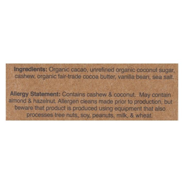 Hu - Dark Chocolate Bar Cashew Butter Vanilla - Case of 12-2.1 OZ - Image 2