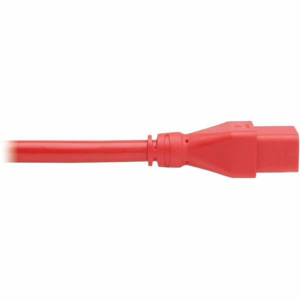 Eaton Tripp Lite Series Power Extension Cord, C20 to C19 - Heavy-Duty, 20A, 250V, 12 AWG, 6 ft. (1.8 m), Red - Image 6
