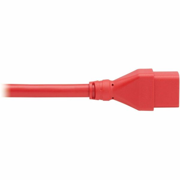 Eaton Tripp Lite Series Power Extension Cord, C20 to C19 - Heavy-Duty, 20A, 250V, 12 AWG, 6 ft. (1.8 m), Red - Image 7