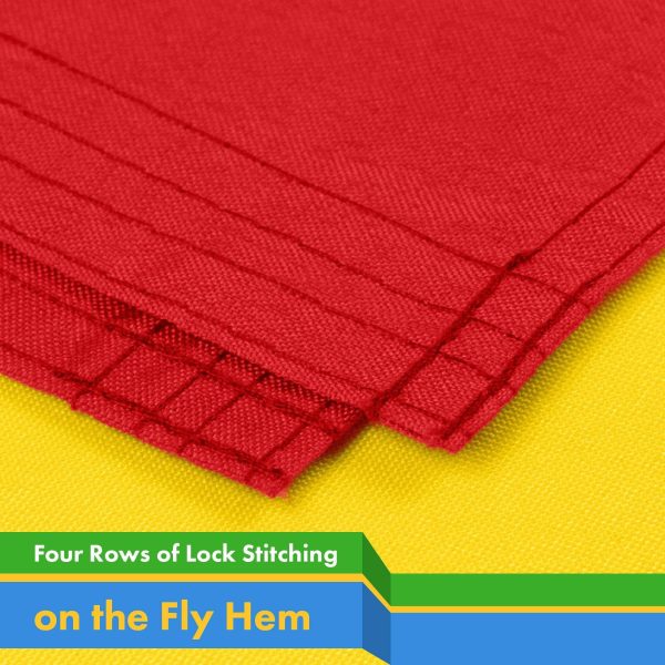 G128 10 Pack: Mali (Malian) Flag | 3x5 feet | Printed 150D Indoor/Outdoor, Vibrant Colors, Brass Grommets, Quality Polyester, Much Thicker More Durable Than 100D 75D Polyester - Image 5