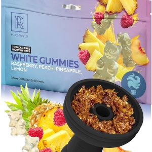 Shisha Hookah Flavors Nicotine Free White Gummies Herbal   3.5 ounce   100 Gram Hookah Shisha Tobacco Free Hookah Tobacco & Nicotine Free Shisha   Shisha Hookah Flavors (Pack of 1)