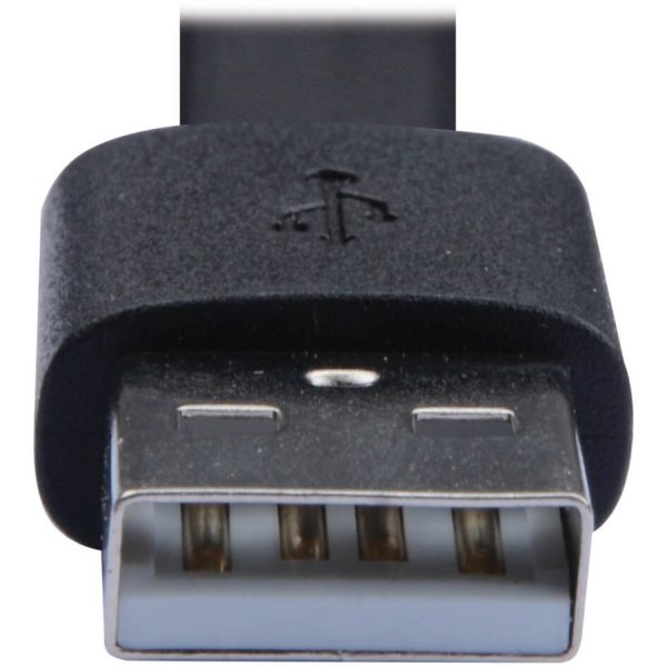 Eaton Tripp Lite Series USB-A to USB-C Flat Cable - M/M, USB 2.0, Black, 3 ft. (0.91 m) - Image 3