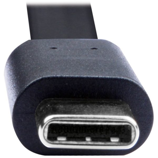 Eaton Tripp Lite Series USB-A to USB-C Flat Cable - M/M, USB 2.0, Black, 3 ft. (0.91 m) - Image 4