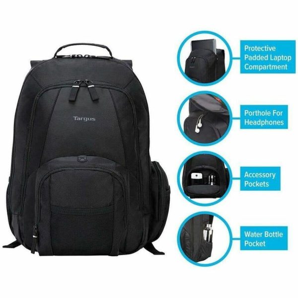 Targus Groove CVR600 Carrying Case (Backpack) for 15.4" to 16" Notebook - Black - Image 5