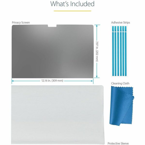 StarTech.com 14-inch MacBook Pro 21/23 Laptop Privacy Screen, Anti-Glare Privacy Filter w/51% Blue Light Reduction, Matte/Glossy Sides - Image 6