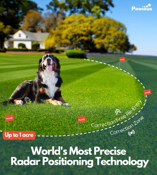 Wireless Dog Fence & Forbidden Area   High Precision Wireless Containment System for Up to 1 Acre Real Time Distance Monitoring Indoor & Outdoor Medium to Large Dogs 6 23in   Plus Version - Image 2