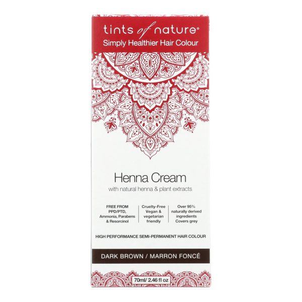 Tints Of Nature - Henna Cream Dark Brown - 2.46 FZ
