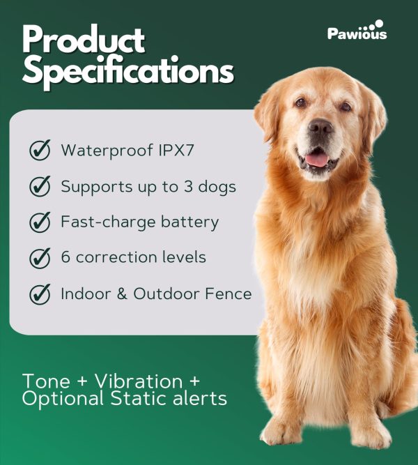 Wireless Dog Fence & Forbidden Area   High Precision Wireless Containment System for Up to 1 Acre Real Time Distance Monitoring Indoor & Outdoor Medium to Large Dogs 6 23in   Plus Version - Image 4