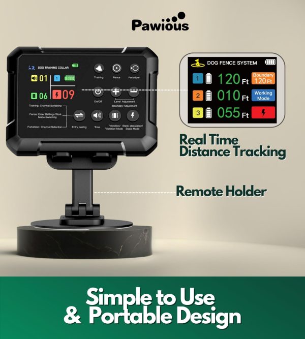 Wireless Dog Fence & Forbidden Area   High Precision Wireless Containment System for Up to 1 Acre Real Time Distance Monitoring Indoor & Outdoor Medium to Large Dogs 6 23in   Plus Version - Image 5