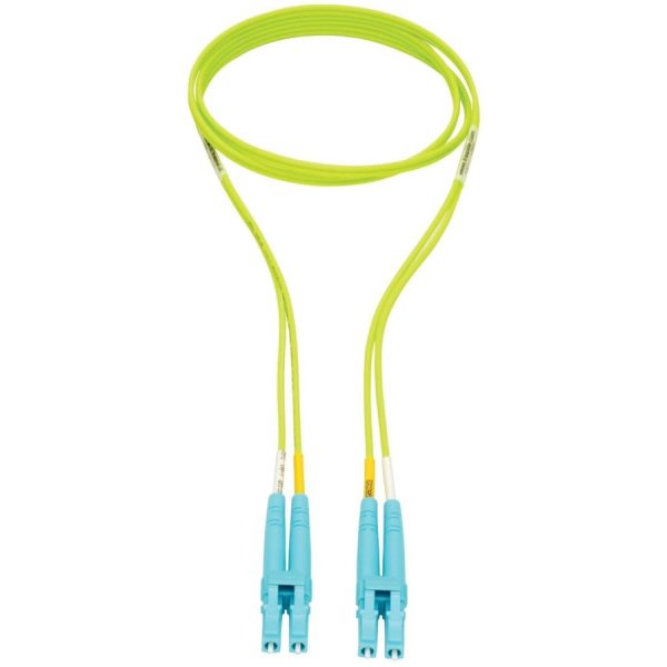 Eaton Tripp Lite Series 100G Duplex Multimode 50/125 OM5 Fiber Optic Cable, Lime Green, LC/LC, 1 m (3.3 ft.) - Image 2