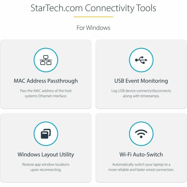 StarTech.com USB-C & USB-A Dock - Hybrid Triple Monitor Laptop Docking Station DisplayPort & HDMI 4K 60Hz/85W PD/6x USB/GbE/USB 3.1 Gen 2 - Image 2