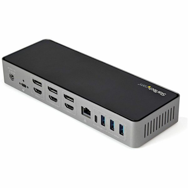 StarTech.com USB-C & USB-A Dock - Hybrid Triple Monitor Laptop Docking Station DisplayPort & HDMI 4K 60Hz/85W PD/6x USB/GbE/USB 3.1 Gen 2 - Image 3