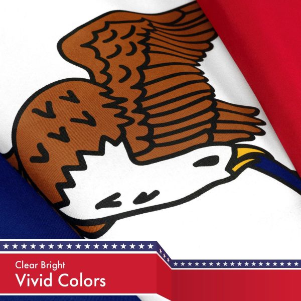 Iowa State Flag 150D Printed Polyester 3x5 Ft - Image 3
