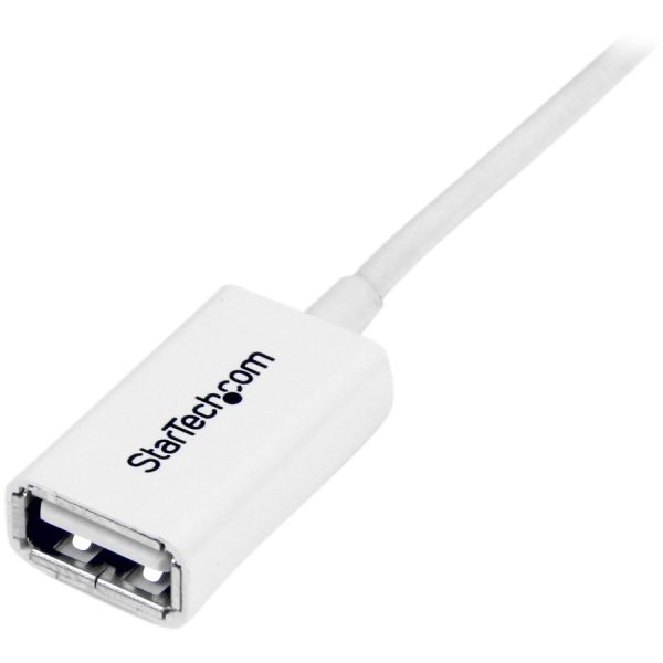 StarTech.com 3m White USB 2.0 Extension Cable A to A - M/F - Image 3