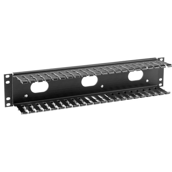 Black Box Horizontal IT Rackmount Cable Manager - 2U, 19" , Single-Sided, Black - Image 2
