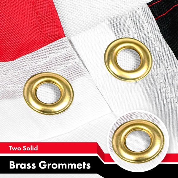 Egypt Egyptian Flag 3x5 Ft 2-Pack 150D Printed Polyester By G128 - Image 2